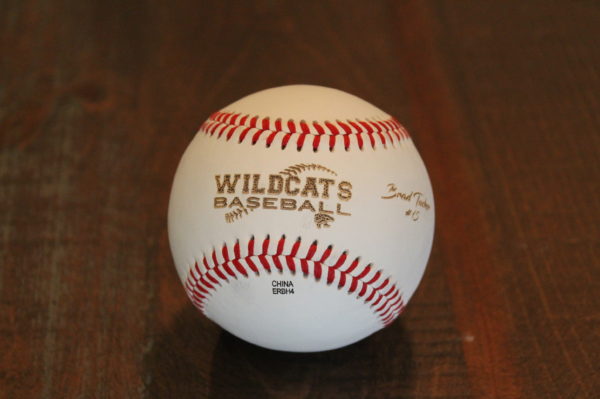 Engraved Leather Baseball